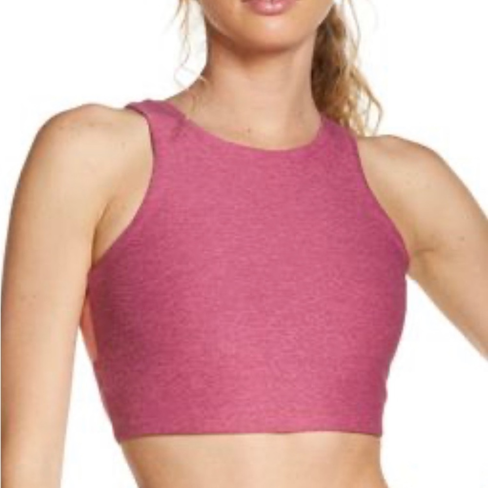 Outdoor Voices Venus Crop Top Colorblock Pink Size Small